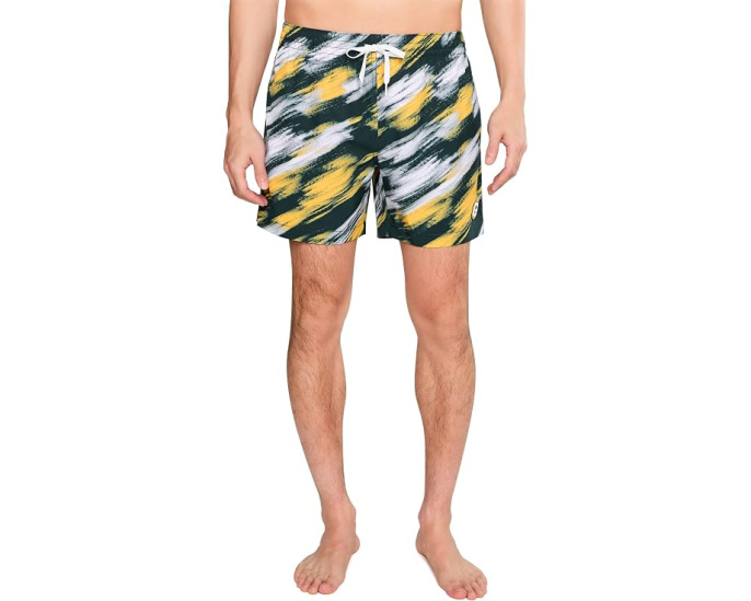 The Color Blitz Packers 5.5" (Classic Lined Swim Trunks)
