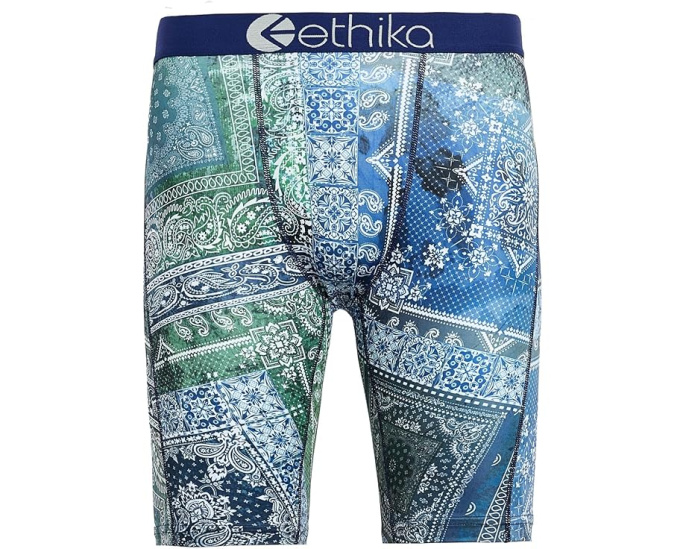Трусы Indigo Bloom Kapital от ethika с принтом в стиле индиго