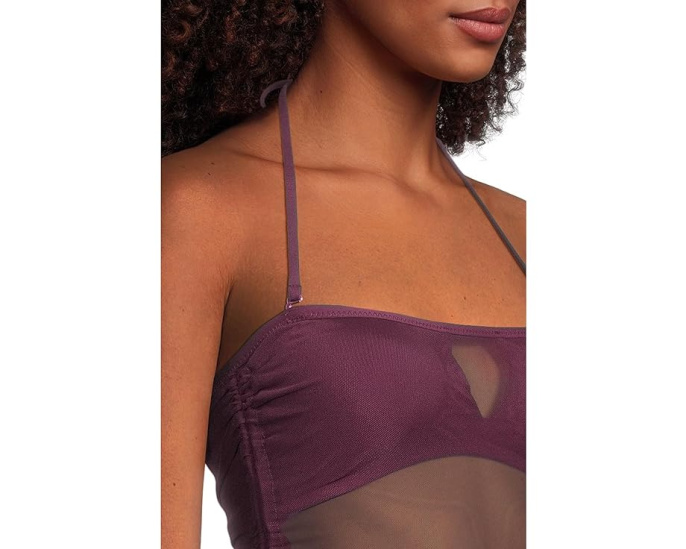 BECCA топ-танкини Muse Hadlee Bandeau Mesh Overlay