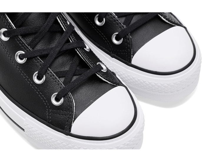 Converse Chuck Taylor All Star высокие кожаные кроссовки на платформе
