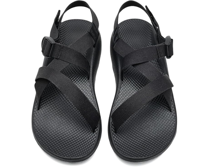 Сандалии классические Chaco Z/1 Black с ремнями из полиэстера