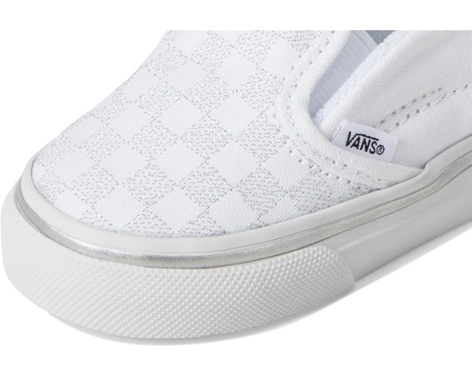 Кеды Vans Slip-On V детские с серебристым узором