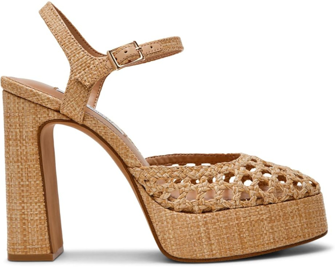Босоножки Steve Madden Lexie на платформе с плетеным верхом из рафии