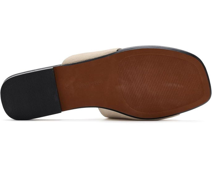 Сандалии Madewell Ashton Toe Loop из замши с кожаной стелькой и подошвой
