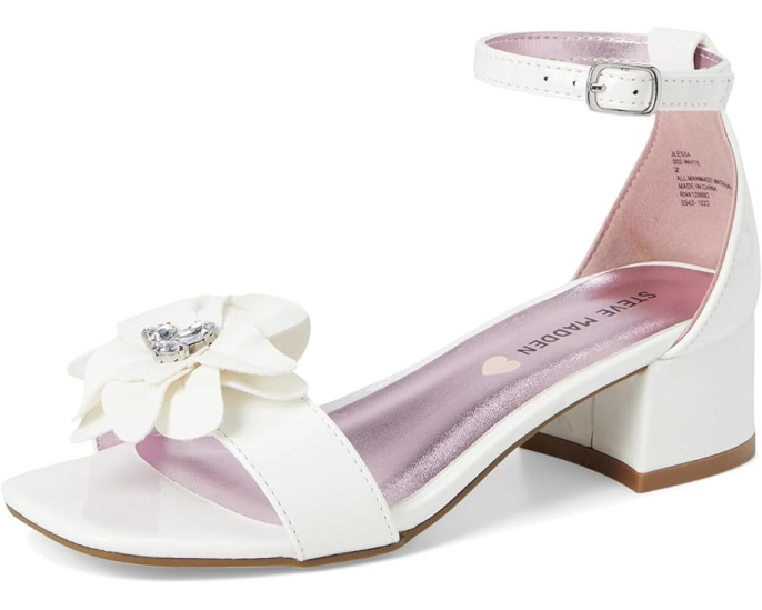 Туфли Steve Madden Lessa для детей с блестками и цветочным декором