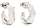 Серьги-кольца Kate Spade New York Molten Huggies с цирконием и титановыми штифтами
