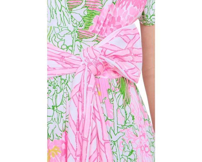 Макси-платье Keenan с запахом и цветочным принтом Lilly Pulitzer