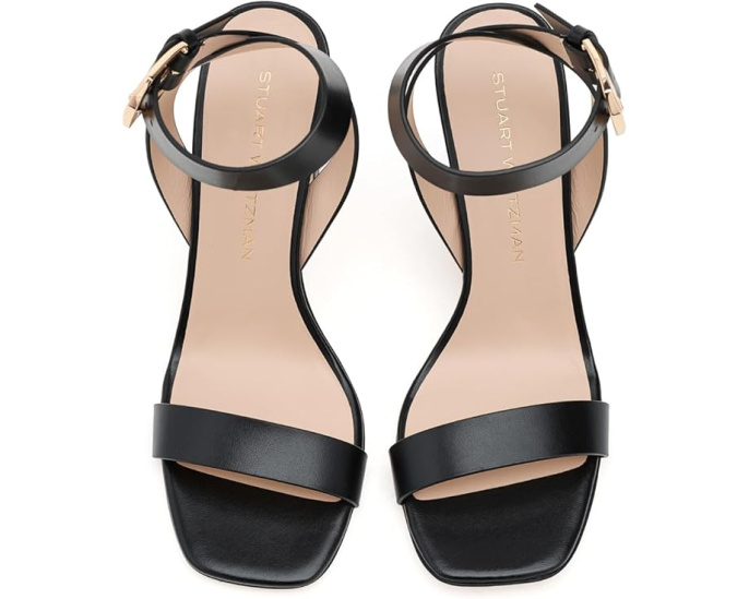 Сандалии Stuart Weitzman Sai Sandals 85 с квадратным носком и каблуком