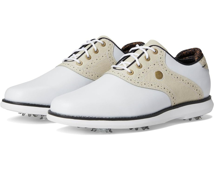 Гольф обувь FootJoy Traditions с водонепроницаемой конструкцией и шипами