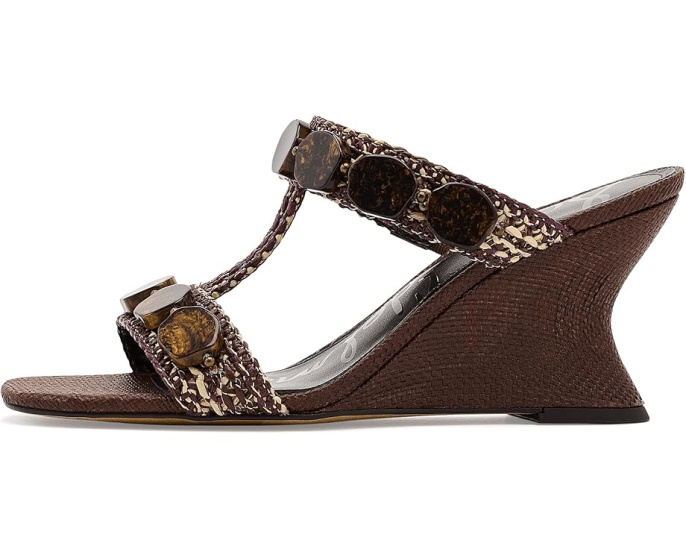 Туфли Sam Edelman Dante Stone на танкетке с искусственным верхом и кожаной подкладкой