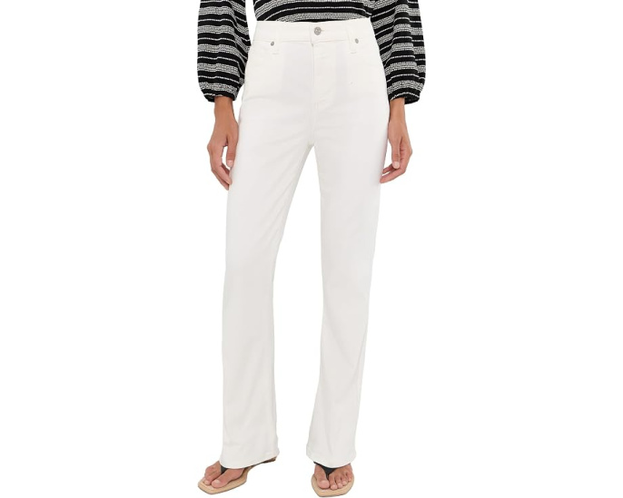 Джинсы Paige Petite High Rise Laurel Canyon в оттенке Tonal Ecru