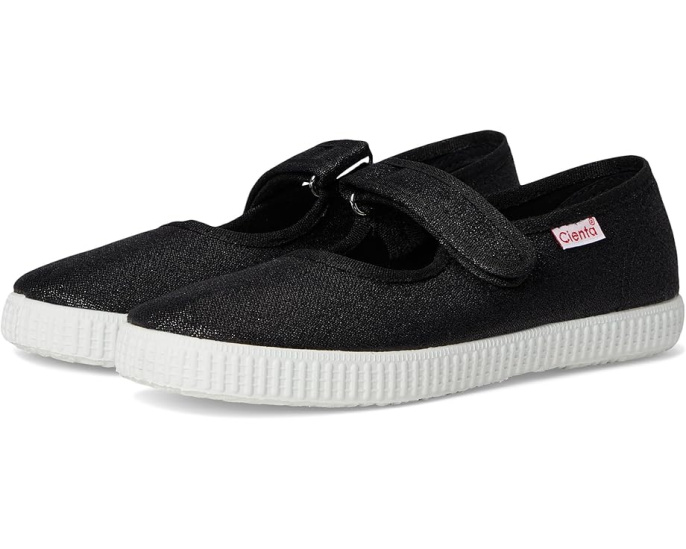 Детские туфельки Cienta Kids 56013 в стиле Мэри Джейн с блестками