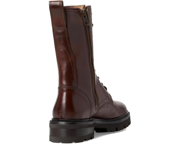 Ботинки Frye Olivia Combat на шнуровке с массивным каблуком 3.8 см