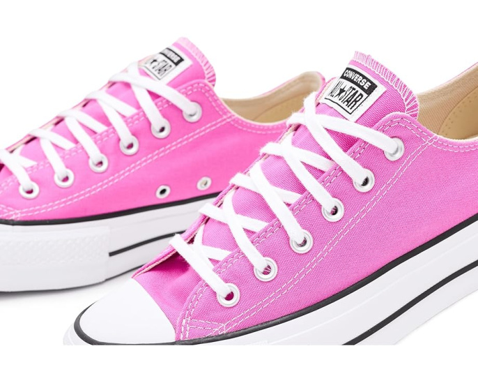 Кроссовки Converse Chuck Taylor All Star Lift Platform Low Top с платформой и круглым носком