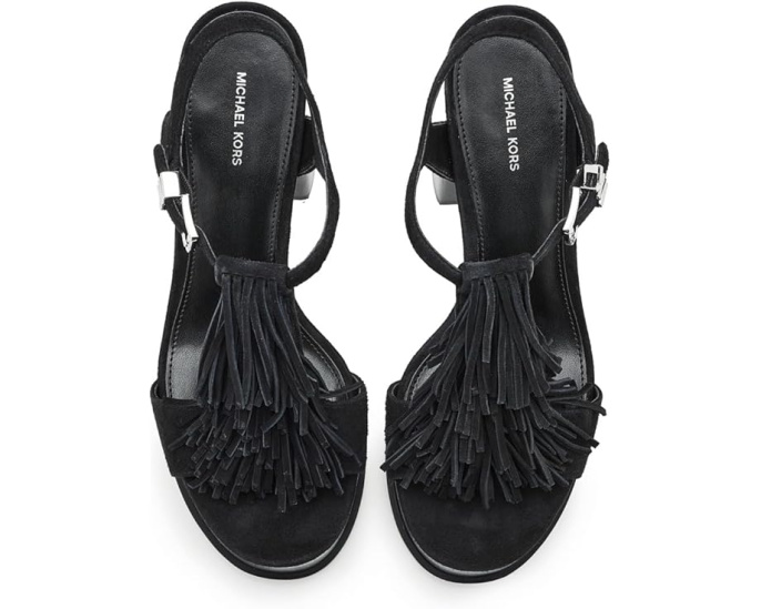 Босоножки Indra Platform Sandals на платформе с бахромой от MICHAEL Michael Kors
