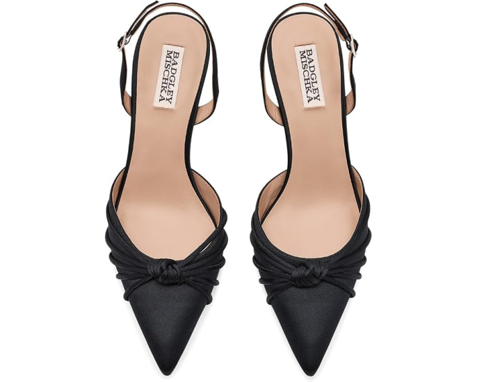 Туфли Badgley Mischka Yena с узлом из атласа