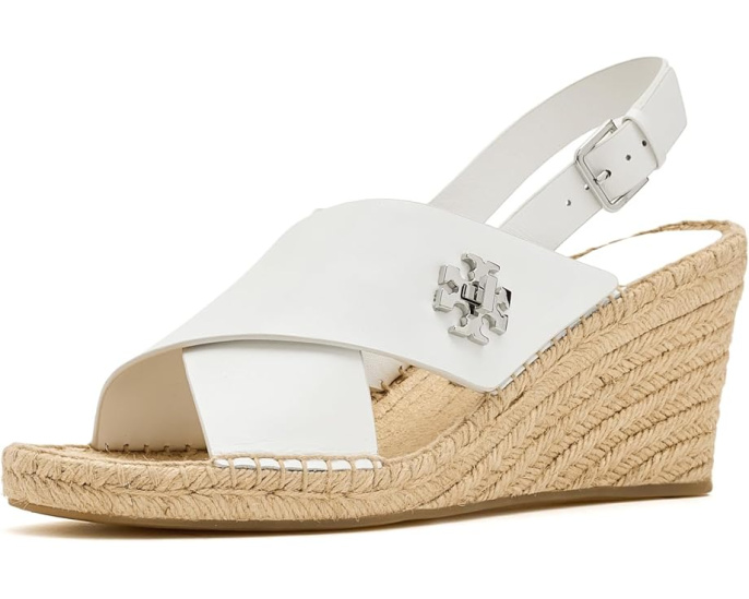 Эспадрильи на танкетке 85mm Turnlock Wedge от Tory Burch с перекрестными ремешками