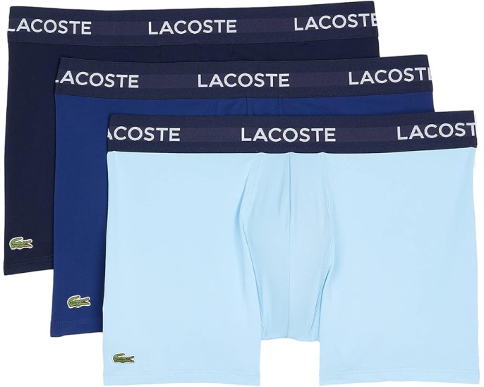 Набор из 3 трусов Lacoste с эластичным поясом и аппликацией крокодила