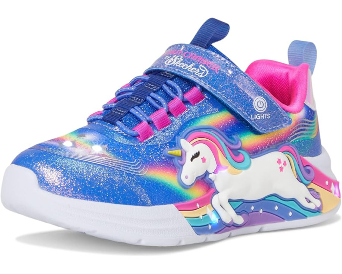 Кроссовки Skechers Unicorn Chaser со светящейся подошвой и ремешком