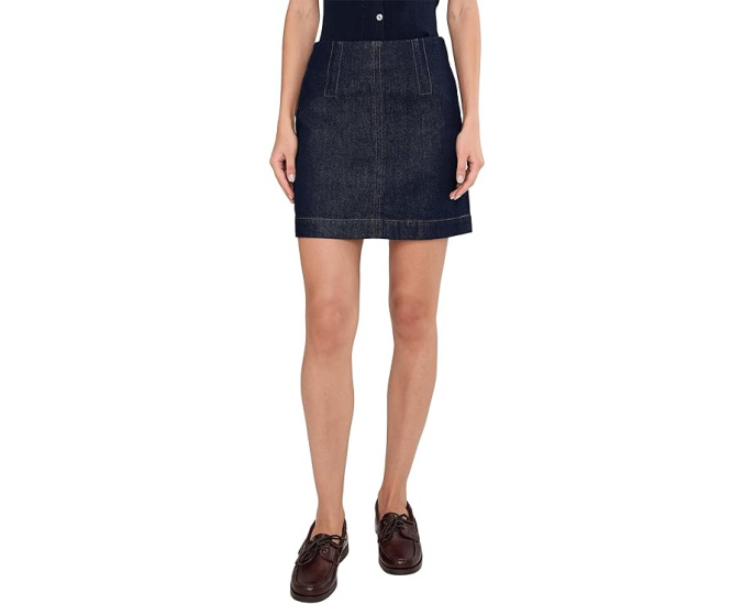 Мини-юбка Madewell Clean Mini Skirt Rinse Wash с эффектом потертости