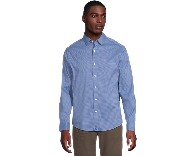 Рубашка UNTUCKit с длинными рукавами Cottontek™ Kleinwood в клетку