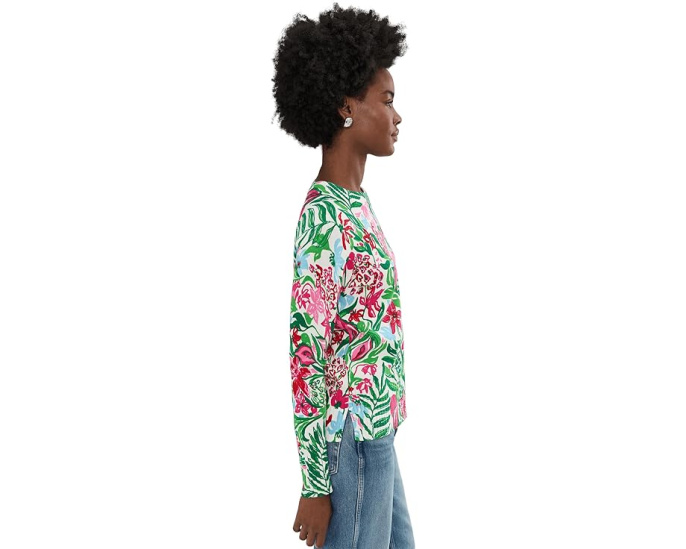 Свитер Salima от Lilly Pulitzer с цветочным принтом и реглан