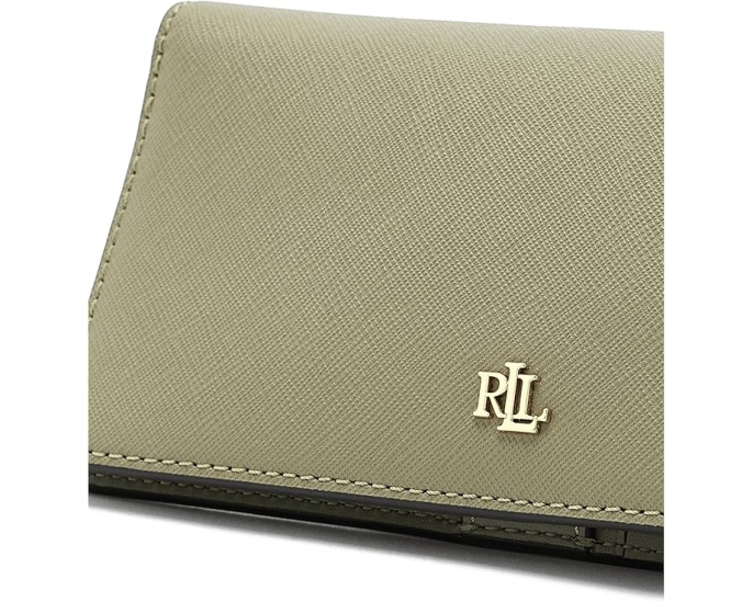 Тонкий кожаный бумажник Lauren Ralph Lauren Crosshatch