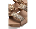 Блестящие сандалии-слайды FitFlop Lulu с двумя ремешками