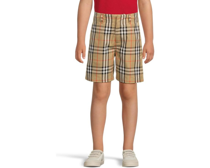 Шорты Oscar в клетку Burberry Kids с отворотами