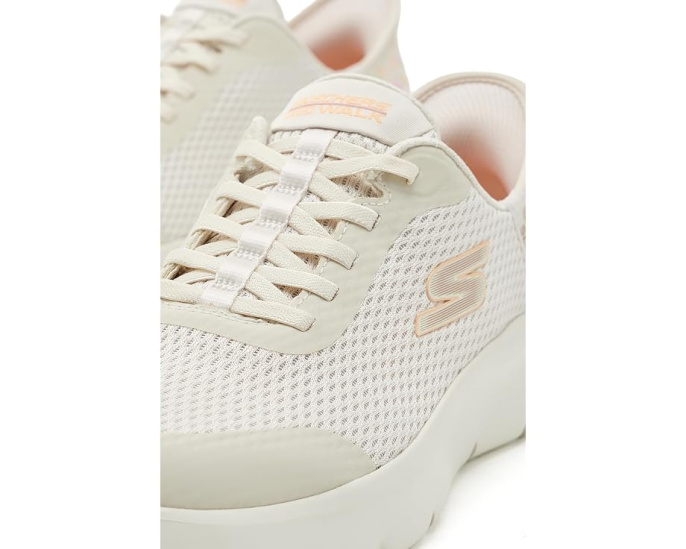 SKECHERS Performance Go Walk Flex Lily Rose с эластичными шнурками и сетчатым верхом