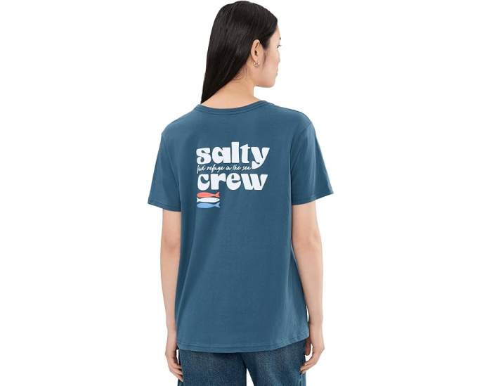 Футболка Salty Crew American Catch Boyfriend Tee с принтом
