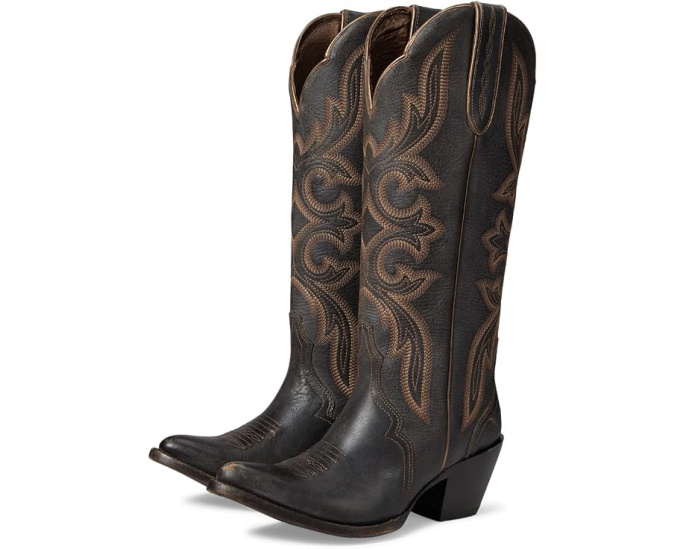 Женские ковбойские сапоги Ariat Belinda StretchFit черного цвета с вытяжкой