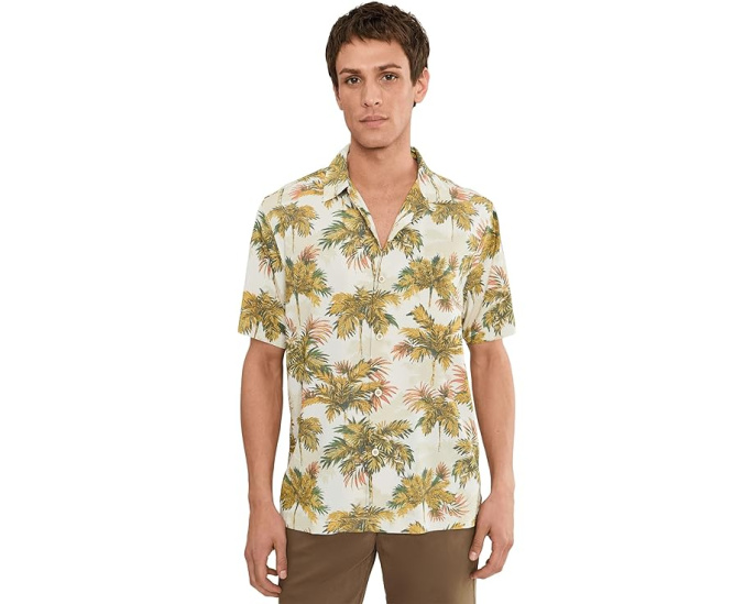 Tommy Bahama Рубашка Coastal Ease Palm Voyage с принтом пальм