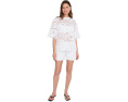 Кружевная футболка AllSaints Amelie Lace Tee бирюзовая