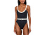 Цельный купальник Seafolly Bandwave Belted Retro Tank с ремнем