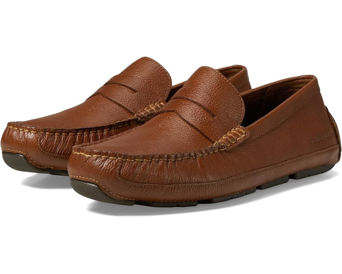Cole Haan Мокасины Wyatt Penny Driver из натуральной кожи с технологией Grand.ØS