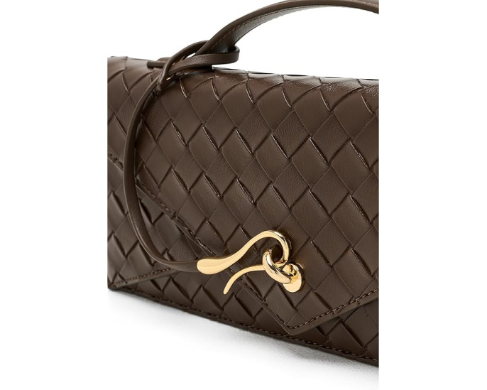 Celeste Woven Textured Envelope Top-Handle Bag