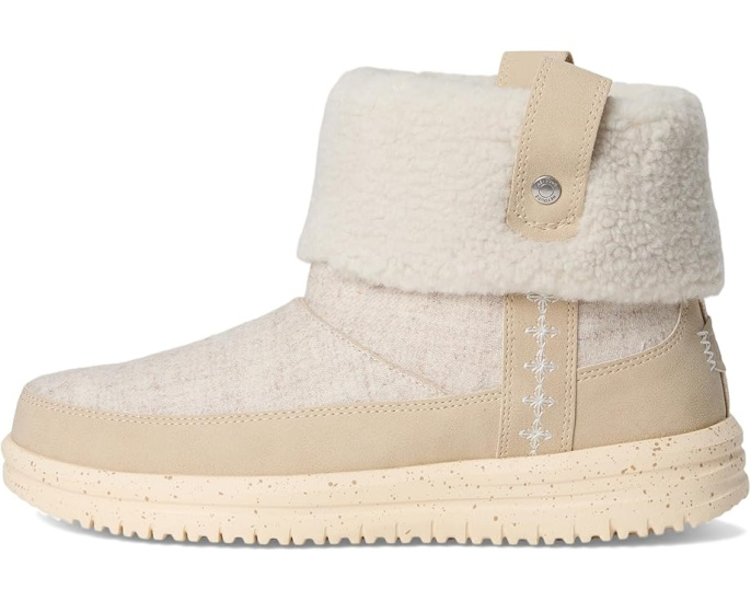 Ботинки Hey Dude Camden Cuff Wool Cozy с хлопковым верхом и водоотталкивающей кожей