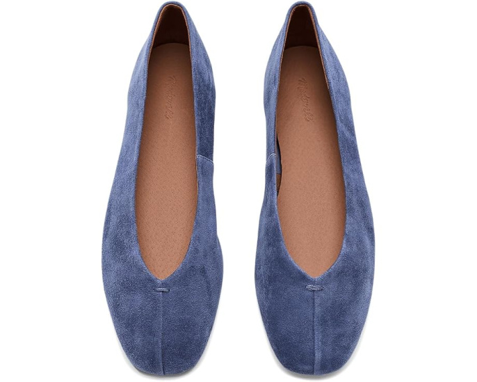 Балетки Madewell Greta Glove Flats из замши