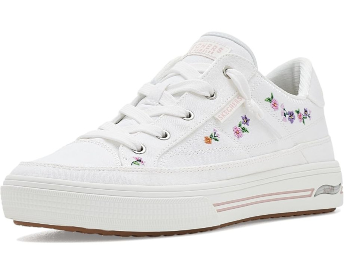 Кеды Skechers Arch Fit Arcade с цветочной вышивкой