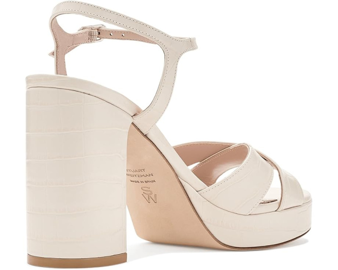 Сандалии Stuart Weitzman Dayna Platform на платформе и квадратном каблуке