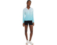 Гольф-топ Jamie Sadock Ombre Stripe Long Sleeve Zip Mock