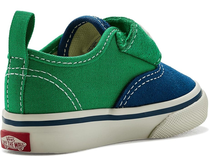 Кроссовки Vans Kids Old Skool V с двумя застежками на липучке и усиленным мыском