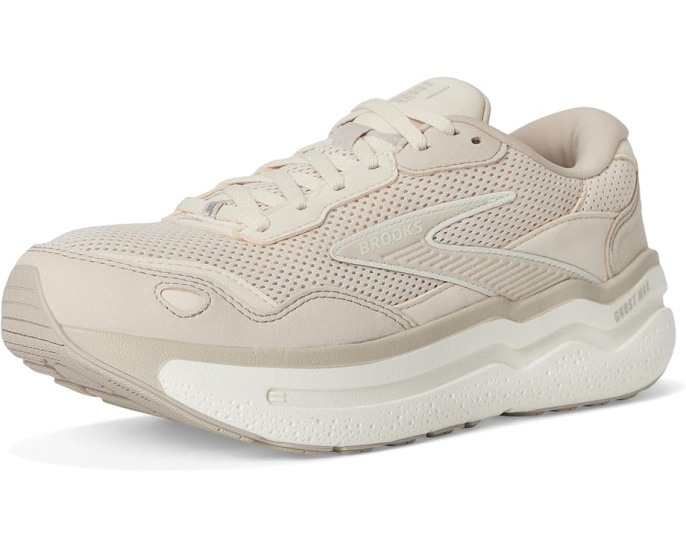 Кроссовки Brooks Ghost Max SE (Suede) с верхом из замши и сетки и текстильной подкладкой