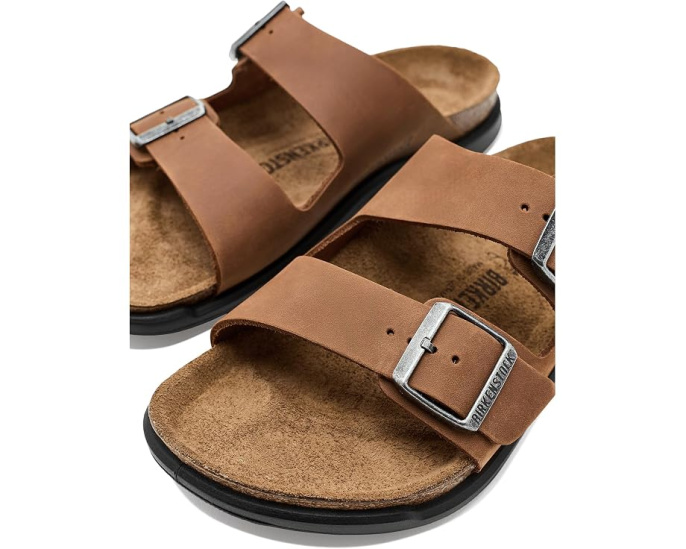 Birkenstock Arizona Rugged сандалии из премиальной кожи