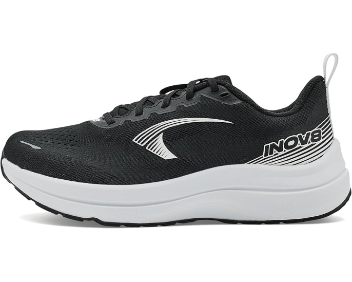 INOV8 Roadfly Max легкие кроссовки для бега в черно-белом цвете