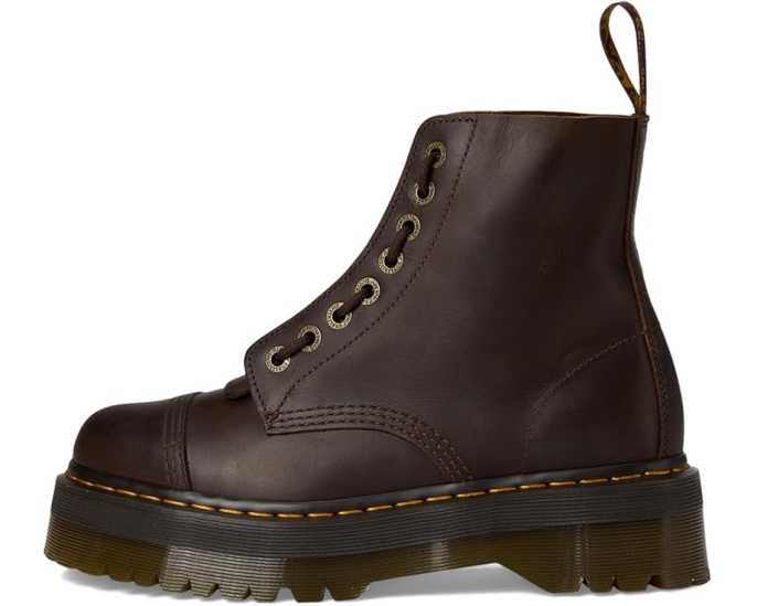 Ботинки Dr. Martens Sinclair Leather Platform на платформе с молнией спереди