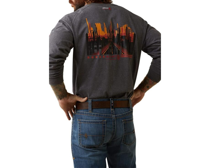 FR Air Refinery Row Graphic Henley Top