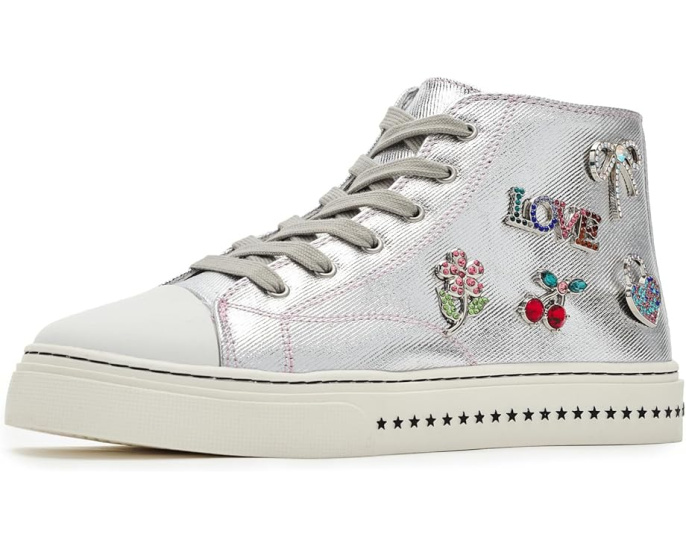 Детские кроссовки Steve Madden Kids Joycee на платформе с нашивками
