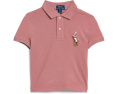 Boxy Big Pony Stretch Mesh Polo Shirt (Big Kid)
